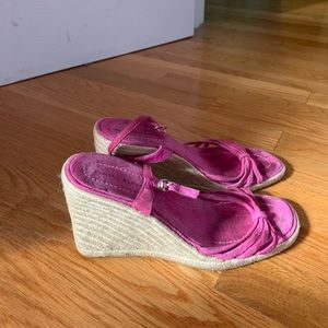 Banana Republic Dark Pink Wedges